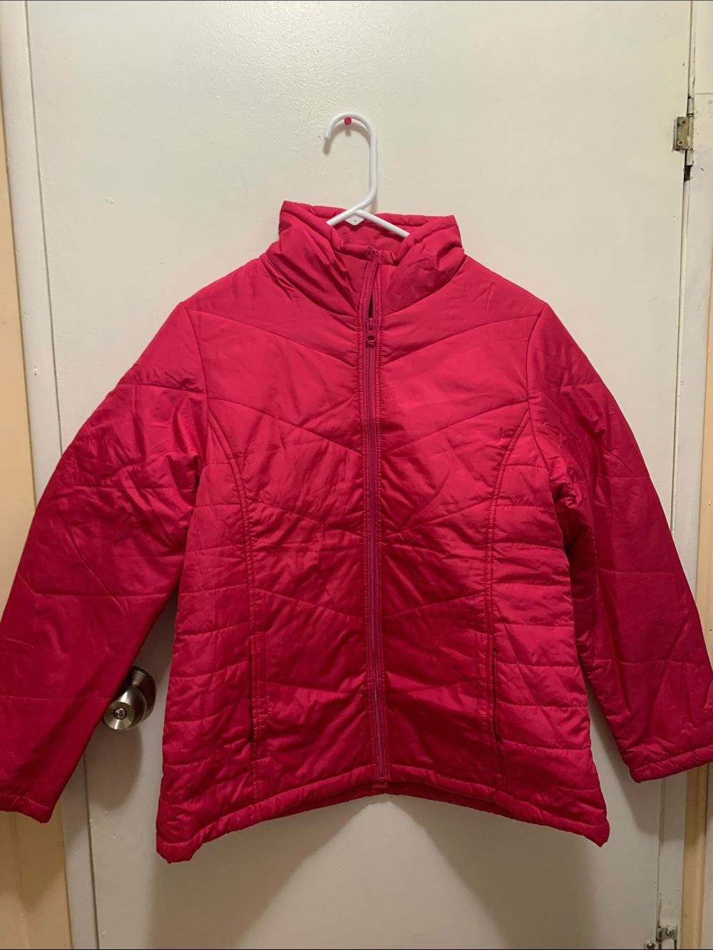Faded glory pink puffer jacket